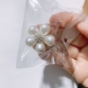 Protective underware, metal brooch from pearl flower-shaped, pin, clothing, accessory, Korean style