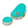 Blue doodle-inflatable sofa + pedal (1.7kg color box)