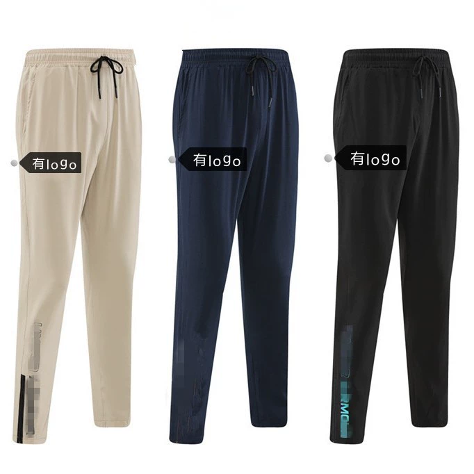 Фирменные спотовые ледяные шелковые скоростные сухие легкоатлетические спортивные штаны на молнии мужские летние эластичные фитнес-бег повседневные укороченные брюки