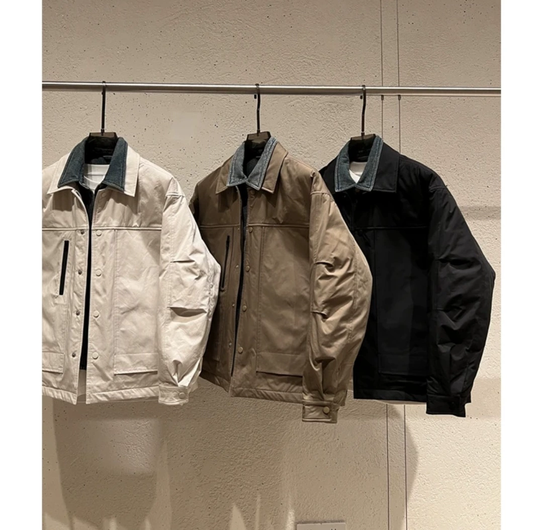 Winter denim set, down jacket, 32