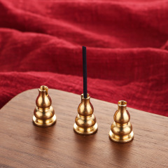 Wholesale incense holder, pure copper incense stand, thin incense support, nine-hole incense burner accessories, pure brass incense way manufacturer wholesale