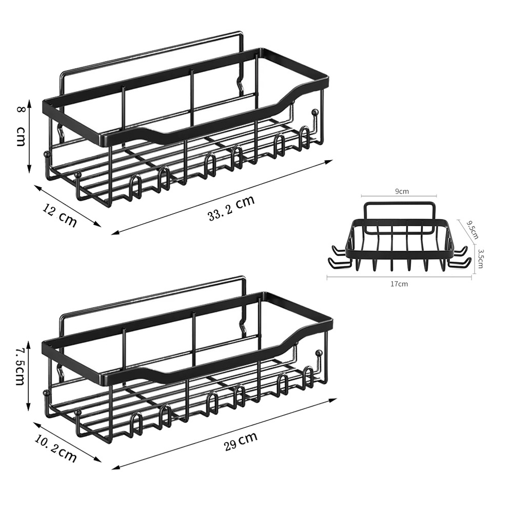 Estante del cuarto de baño 3-Piece