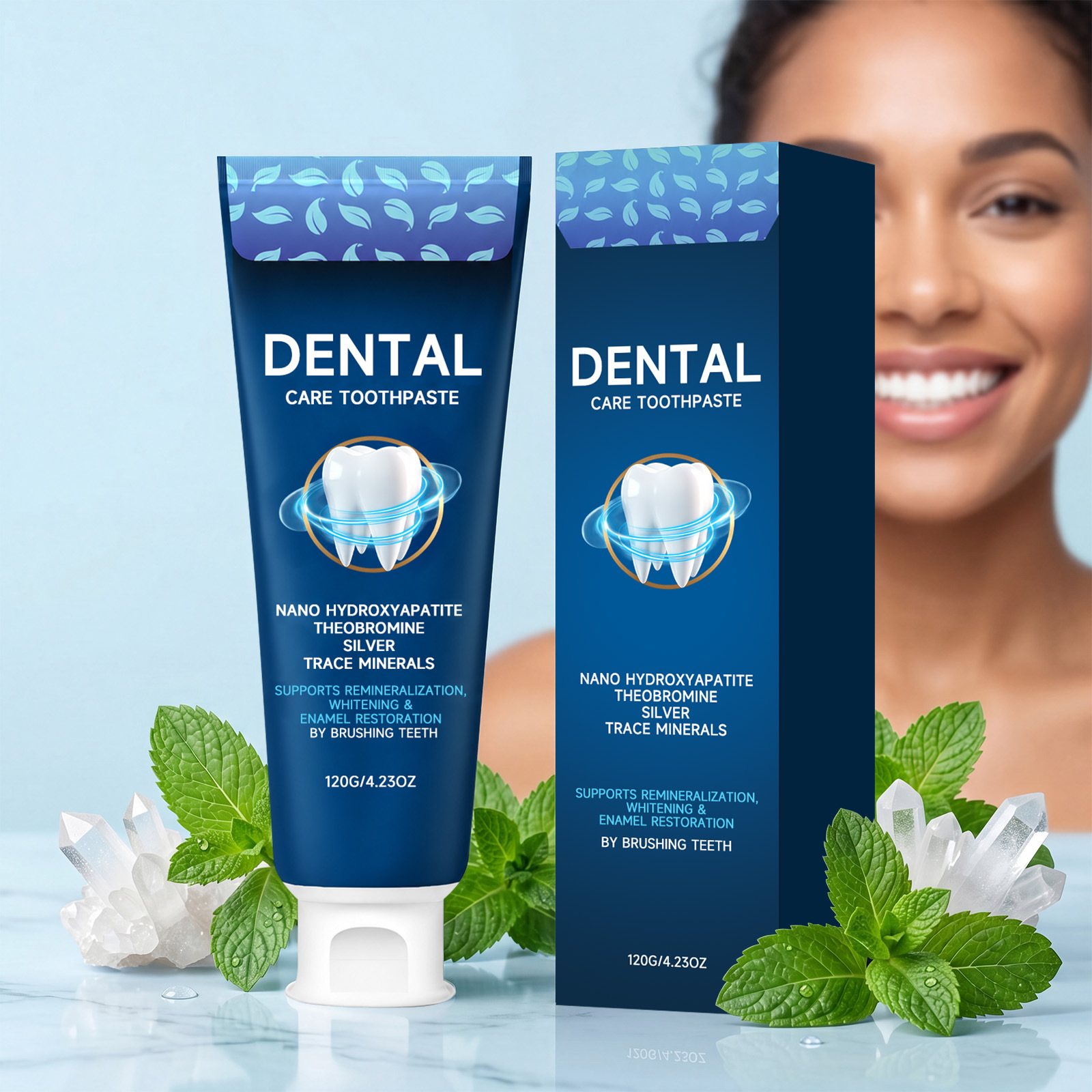 Tooth Care Toothpaste Cleans and Cares for the Oral Cavity Without Irritating the Gums, with Dense Foam That Cleans, Brightens, and Freshens Breath