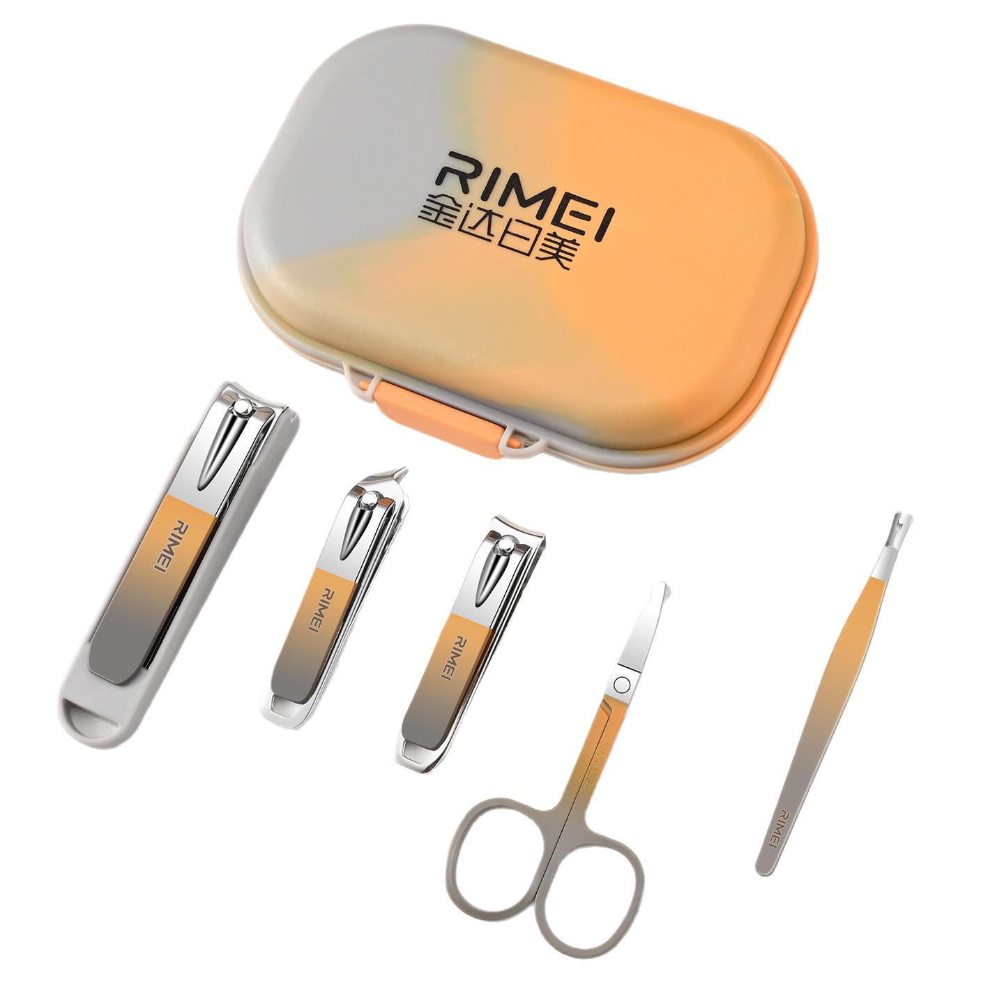 Jinda Rimei Nail Cutter Kit Kit completo de cortadores de uñas a prueba de salpicaduras de uñas alicates de uñas Kit de herramientas de uñas caseras