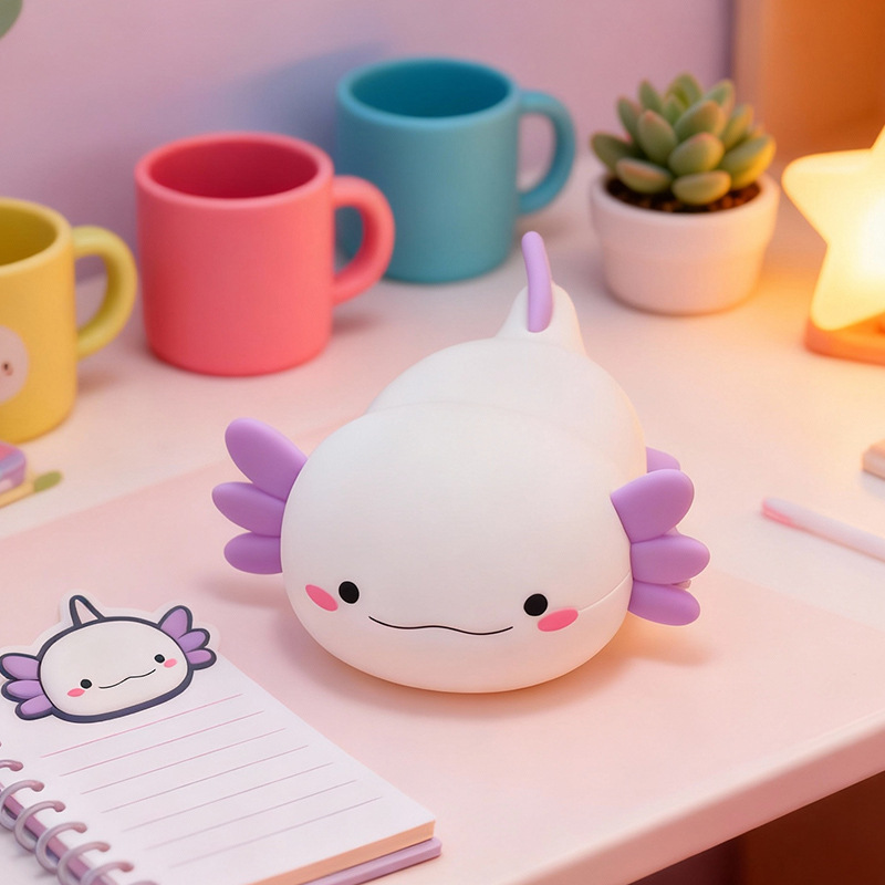 Lámpara de noche de ovejas transfronterizas, lámpara de palpitación encantadora, iluminación de caballo, lámpara de escritorio de inducción de atmósfera de noche práctica para dormir