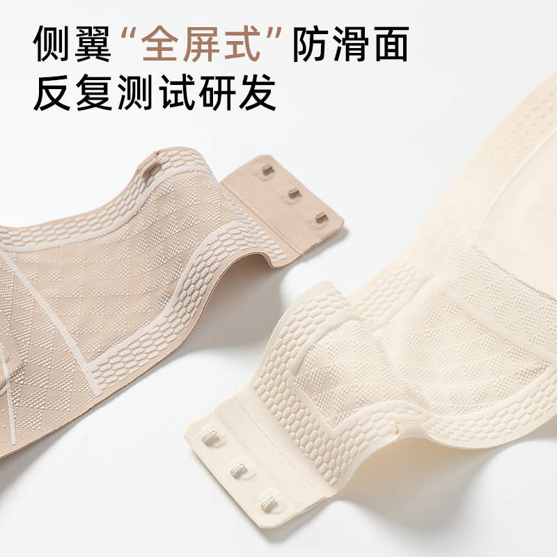 [カスタマイズ] 夏用薄型取り外し可能なショルダーストラップシームレス下着女性用滑り止めプッシュアップリキッドファンデーションインビジブルチューブトップ|undefined