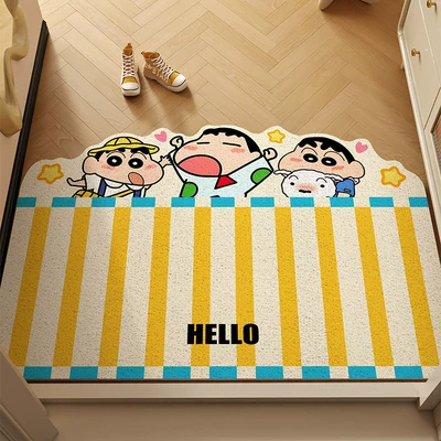 Avtomobil döşəmə paspasları – Entrance Door Mat, Anti-Slip Silk - xiaoxin-haiyan-qingzao-silk-circle-special-shaped-floor-mat-6090cm-70-customer-choice