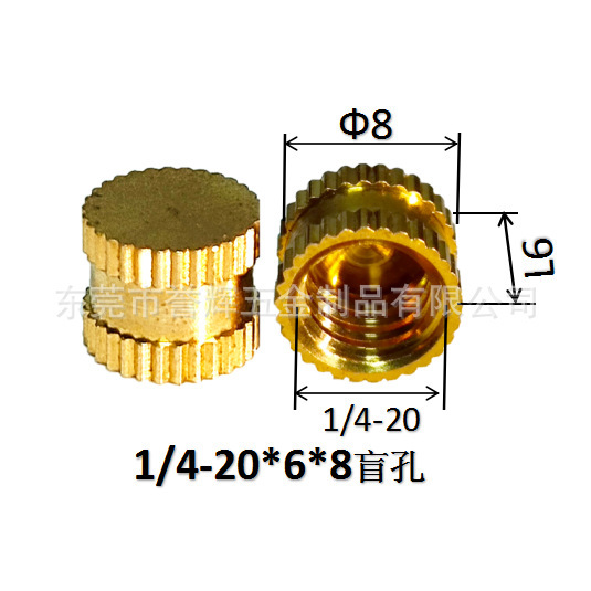 Injection-plastic copper nut m3 rolling copper nuts embedded copper…
