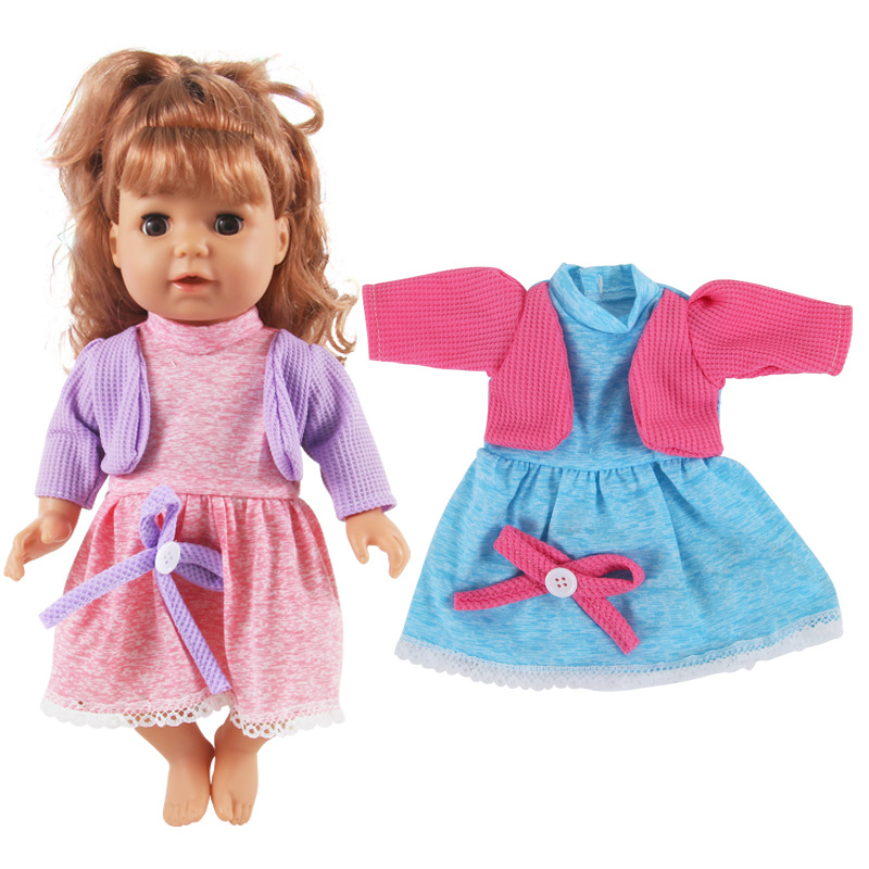 Fábrica directa moda 36cm vinilo simulación muñeca ropa 14 pulgadas niños y niñas ropa transfronteriza exclusiva