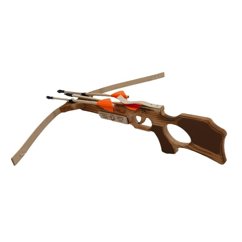 Children's bamboo and wood bow and arrows