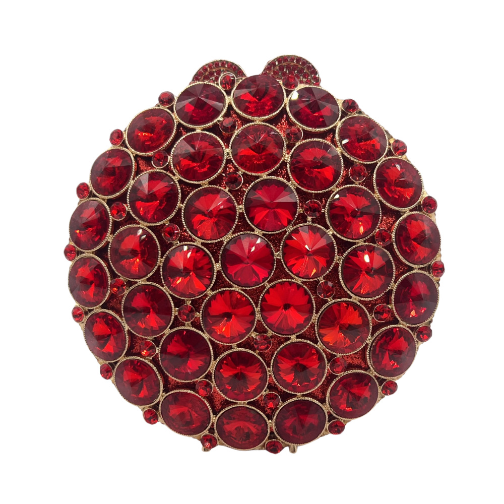 Bolsa de cena de diamantes redondos en stock bolso de diamantes transfronterizos bolso de mujer bolso de piedra duro