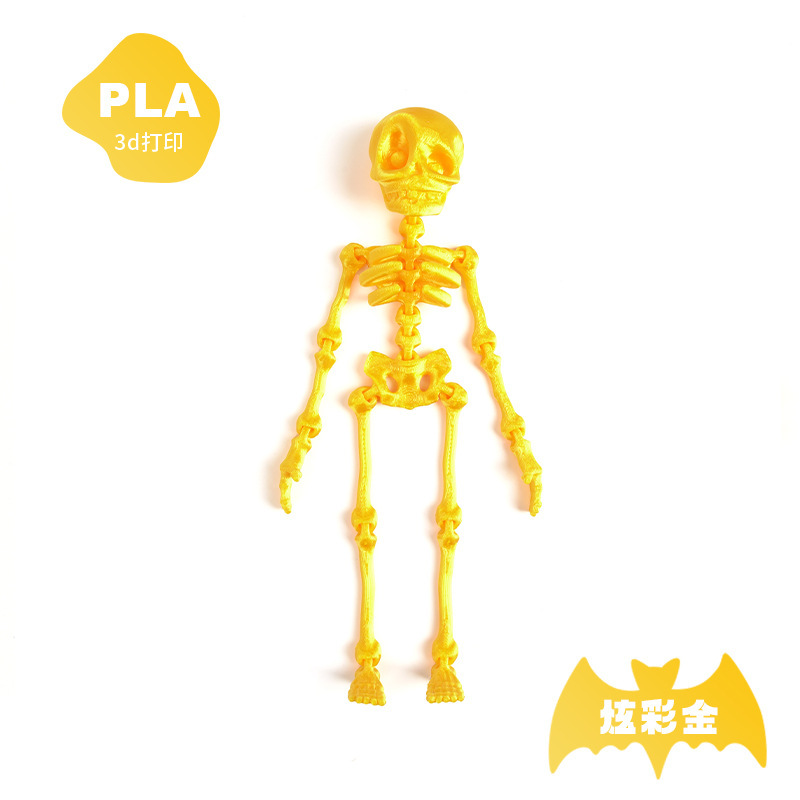 Impresión 3D dragón adornos esqueleto hombre 3D dragón chino dragón congelador pegatinas adornos regalos de absorción de esqueleto lote adornos de arte