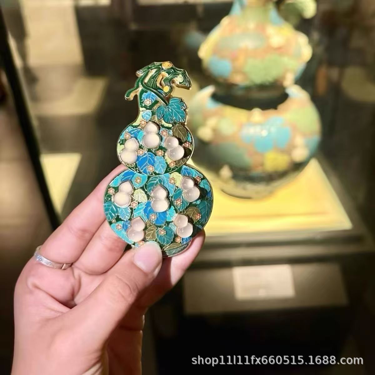 河南博物院冰箱贴文创琳琅满目玉葫芦冰箱贴立体金属磁吸旅游纪念