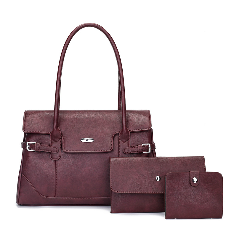 Bolso de Mano Tipo Madre e Hijo de PU, Gran Capacidad, para Uso Diario image 9