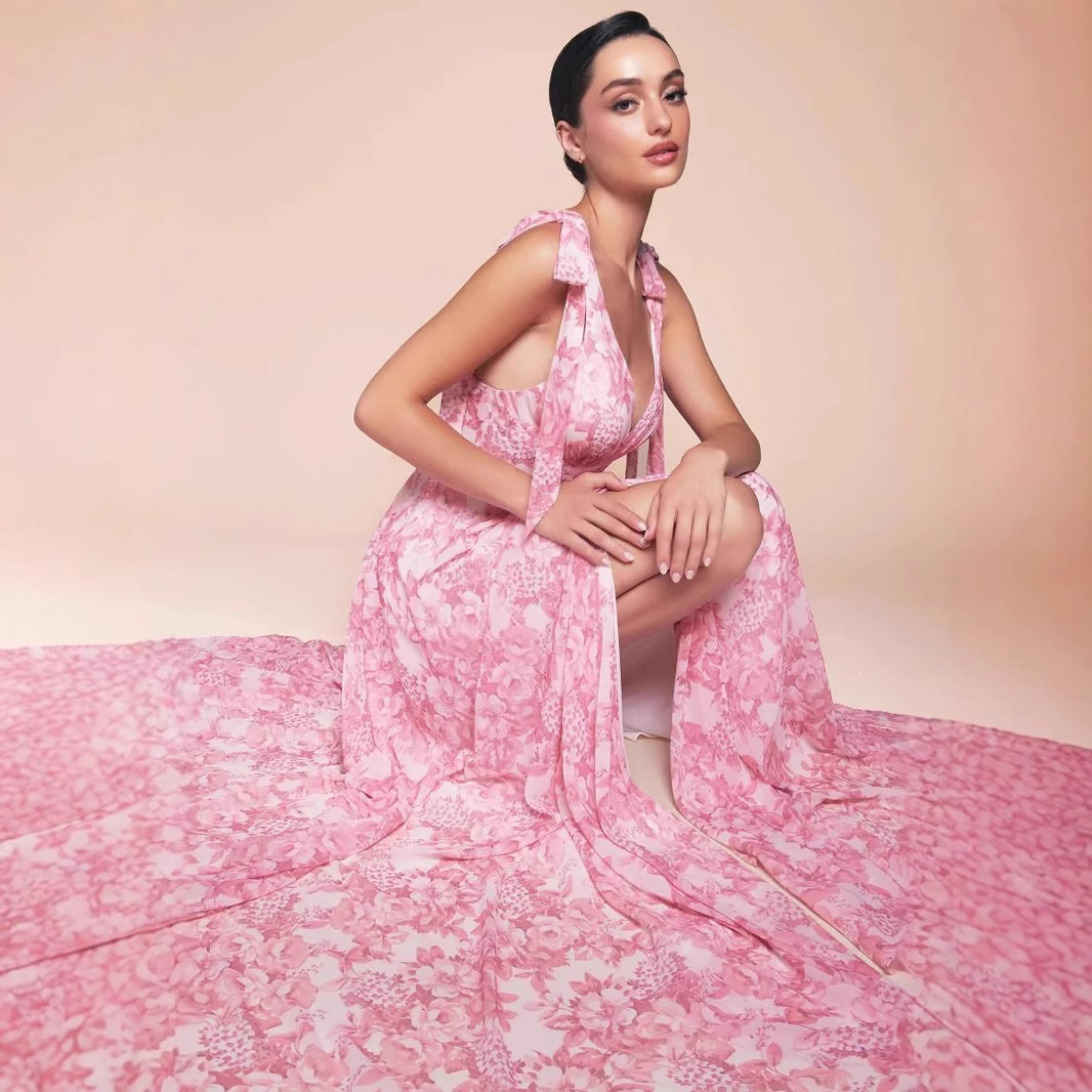 shiffon long skirt