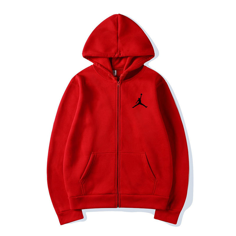 New Cross-Border Unisex Hooded Solid Color Sweatshirt Cardigan with Pockets Casual Sports Jacket Top
