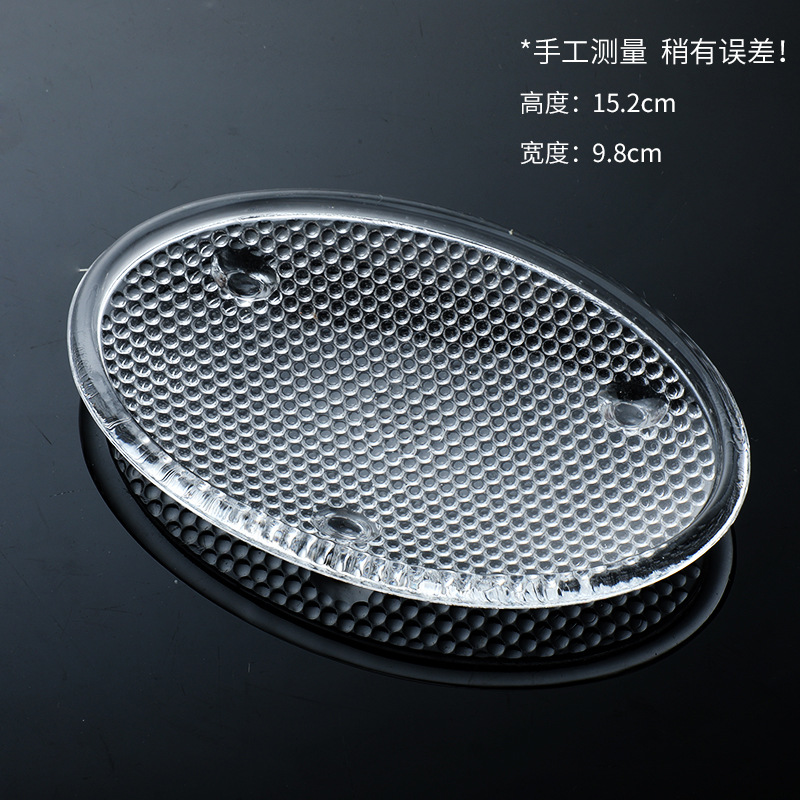 Caja de jabón de vidrio transparente inodoro doméstico plato de jabón hecho a mano creativo Hotel caja de jabón de baño