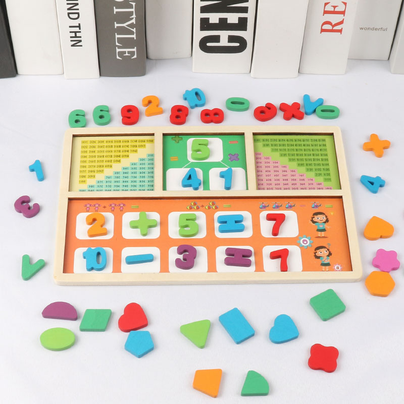 Caja de aprendizaje digital de iluminación transfronteriza Forma digital a juego para niños Adición y resta Fórmula de multiplicación Ayudas didácticas al por mayor