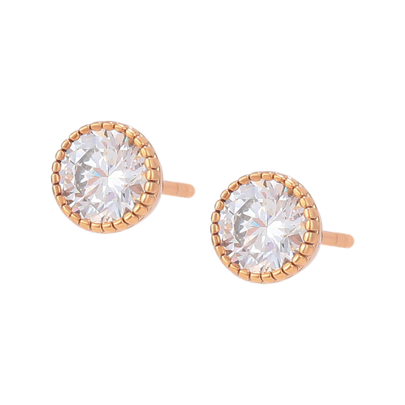 Pendientes Geométricos Redondos Calados de Aleación de Cobre Galvanizado para Mujer
