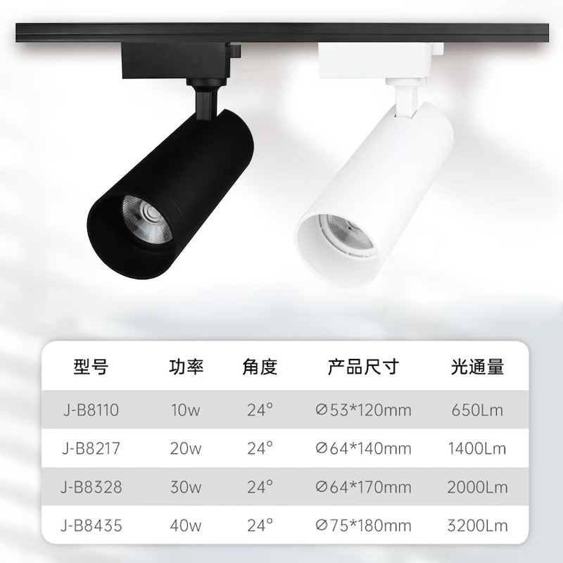 Luz de pista led tienda de ropa Spotlight comercial Super brillante ahorro de energía COB Spotlight luz de la pista decoración del hogar fondo de la pared luz de techo