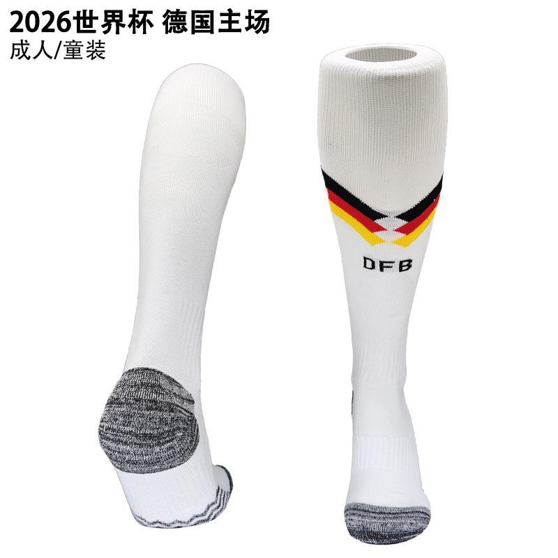 26 club tailandés Copa del Mundo calcetines de fútbol para hombres toallas profesionales sobre la rodilla antideslizante calcetines gruesas para adultos y niños