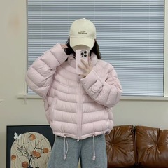 排骨羽绒服女新款秋冬90白鸭绒时尚立领韩版保暖百搭加厚宽松外套