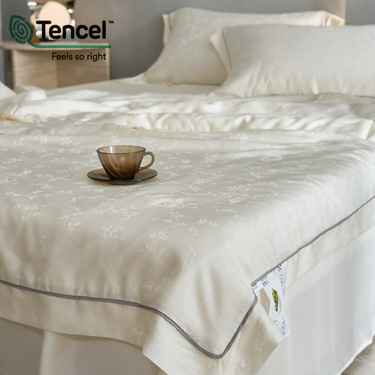 seda madre-bebé de clase A 100 ramas de orquídea de flores Jacquard de verano fresco por aire acondicionado núcleo cama cama cama tipo colcha impresión y teñido activo