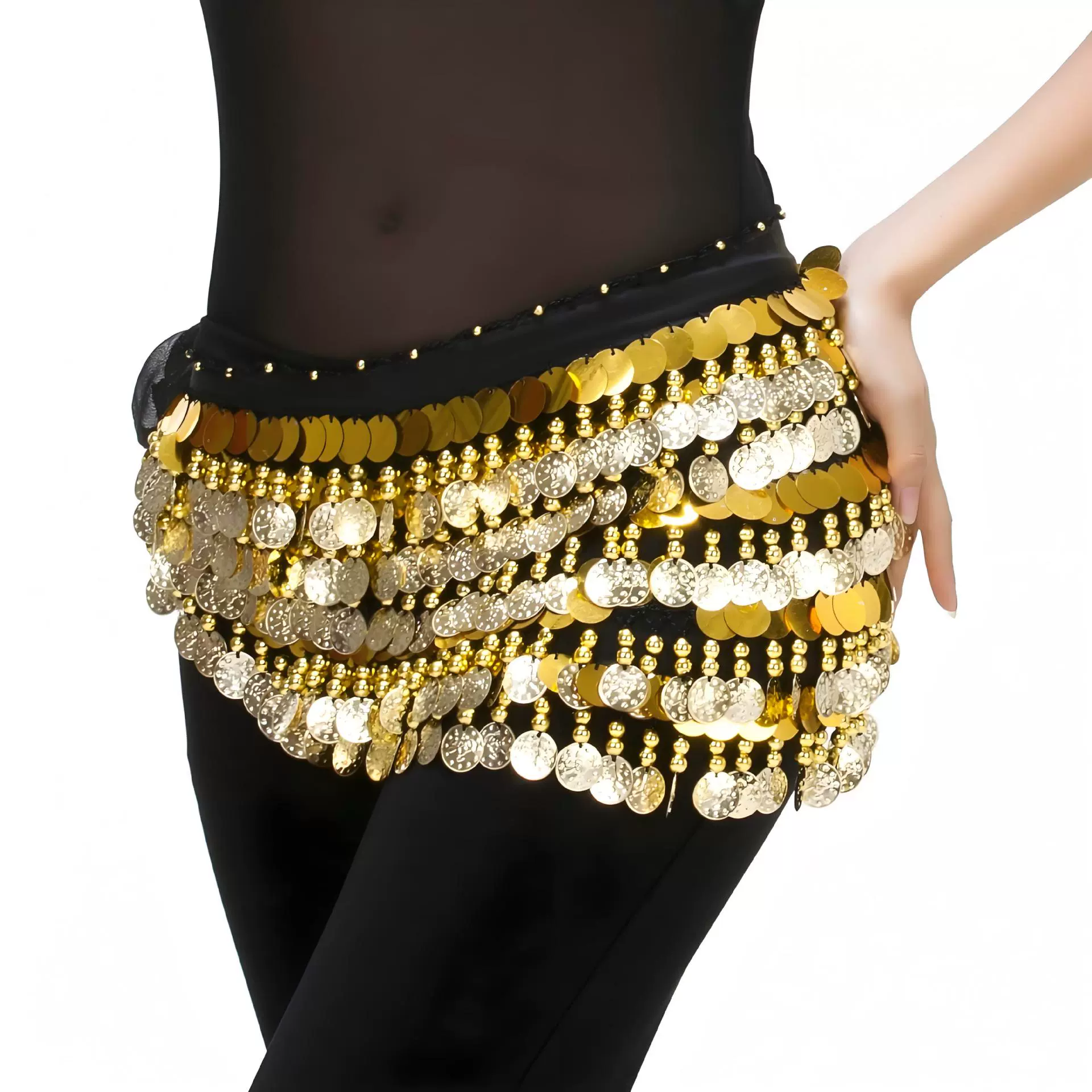 288 монет, пятислойная монета талии, оригинальный вырез belly dance, суперяркий пояс, производитель раскрутка