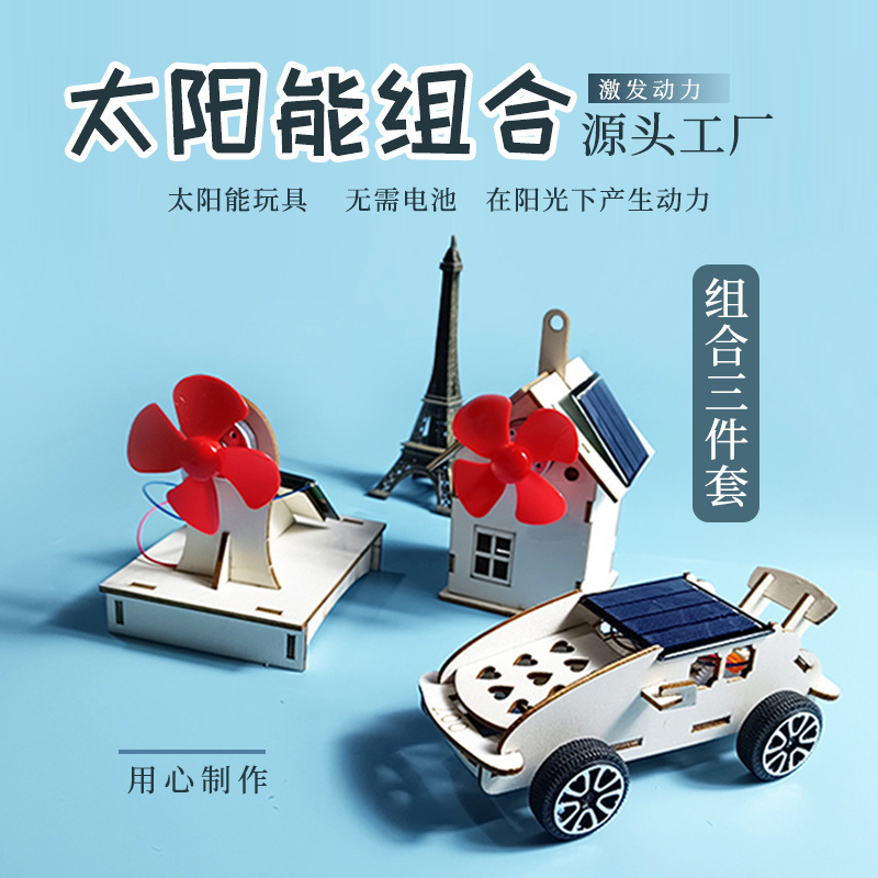 Toy car solar-powered