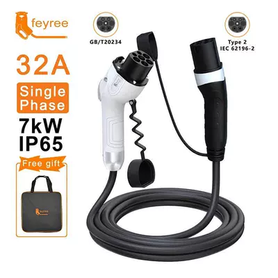 Electric Vehicle Charging Gun Cable Elektrikli avtomobil şarj cihazları - european-double-headed-gun-250v32a