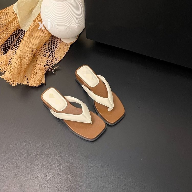 La versión coreana de las zapatillas de flip flops para mujeres en verano 06 nuevo temperamento de verano zapatillas de playa de vacaciones zapatillas de mujer image 8