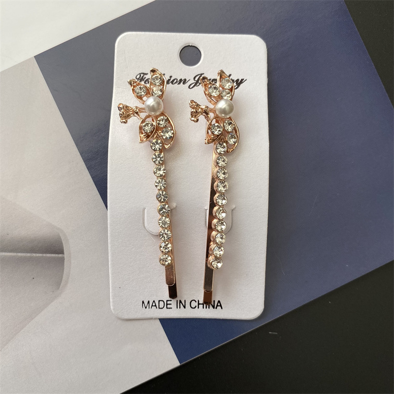 Una variedad de onda de diamante clip de pelo recto horquilla clip lateral boutique dos yuanes tienda de accesorios de cabeza de suministro