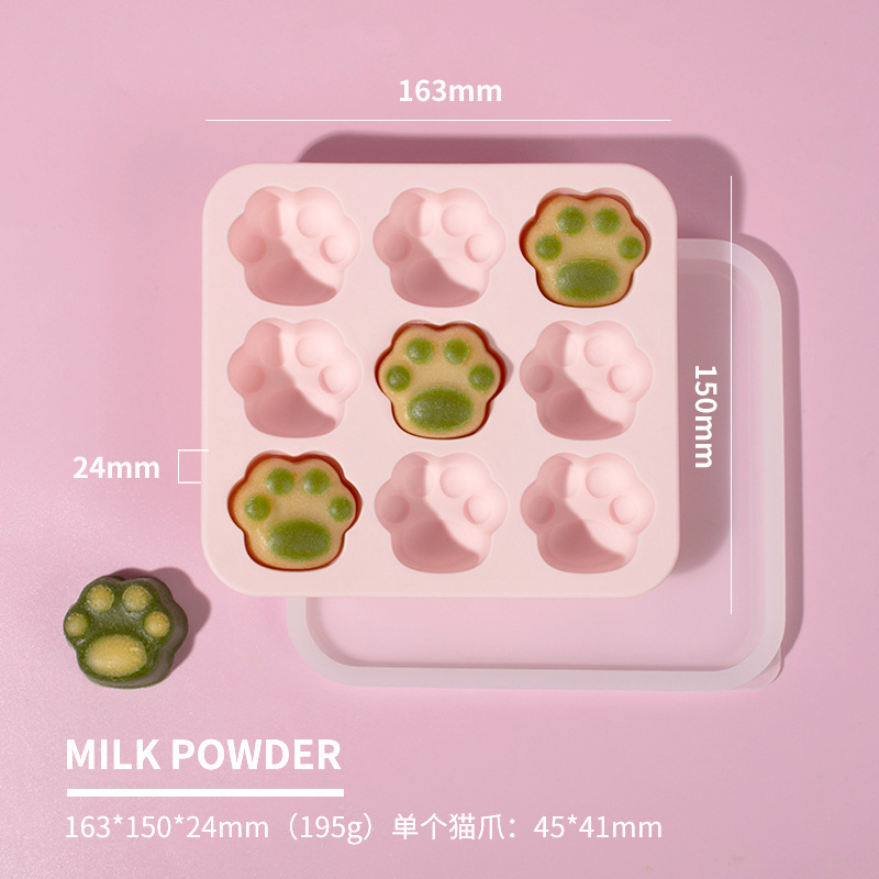 ドゥモの新作猫爪型製氷皿、ベビーシリコン製食品保存容器、鮮度保持密封冷凍ボックス、キュートなデザイン