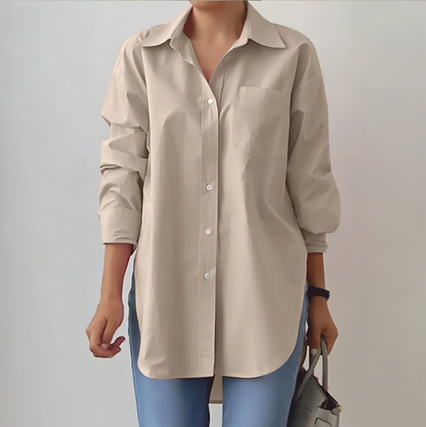 Elegant fashionable solid color shirt