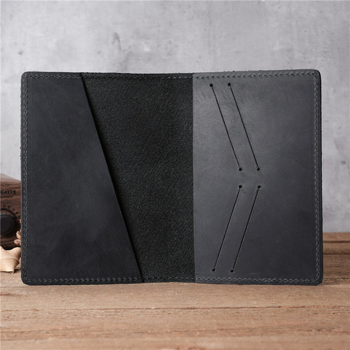 1119 wallet men's cowhide passport bag ticket holder travel document storage bag multi-functional card holder overseas passport holder