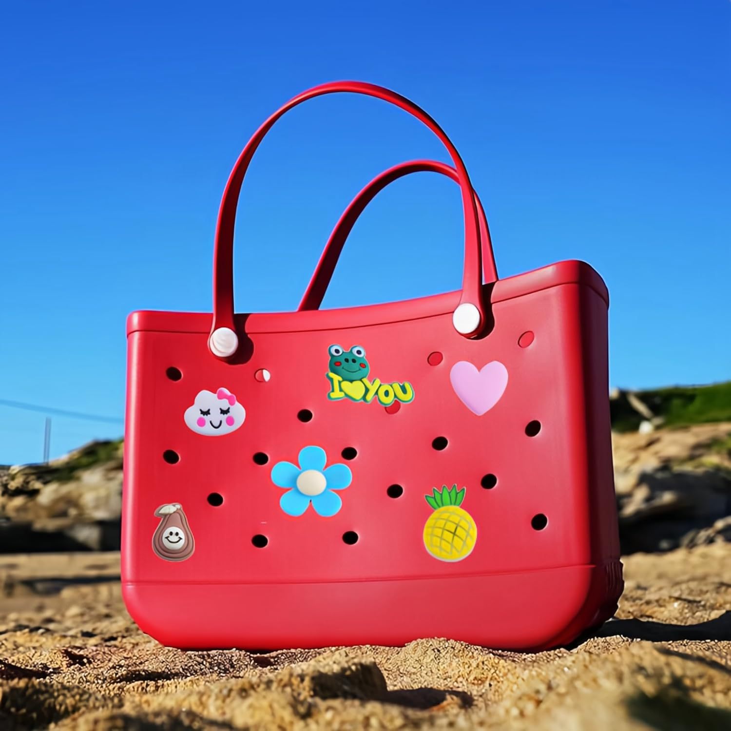 Cartoon Pattern 1 Set PVC Cartoon Bag Buckle