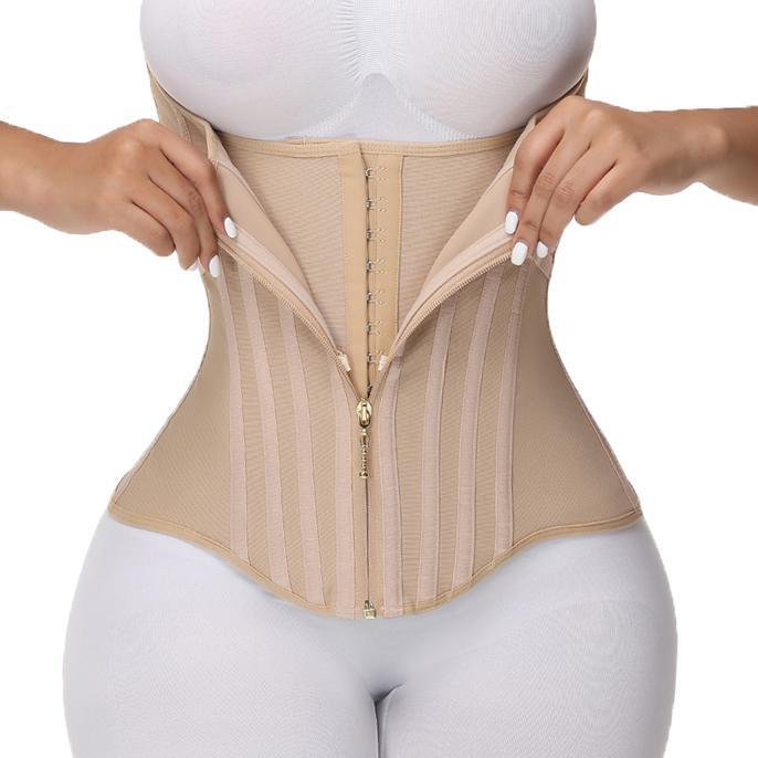 Cross-border plus-size tight-fitting TK popular short women's waist control training bodysuit sports waistband corset