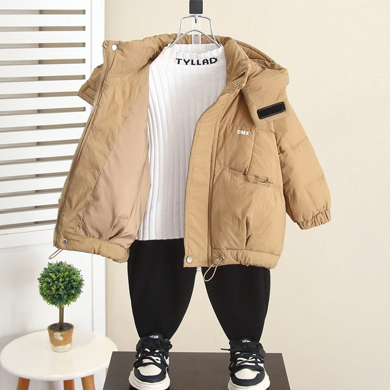 6902 chaqueta de plumón de pato blanco para niños chaqueta de algodón grueso para niños 2025 nueva ropa de invierno ropa de algodón para bebés de moda