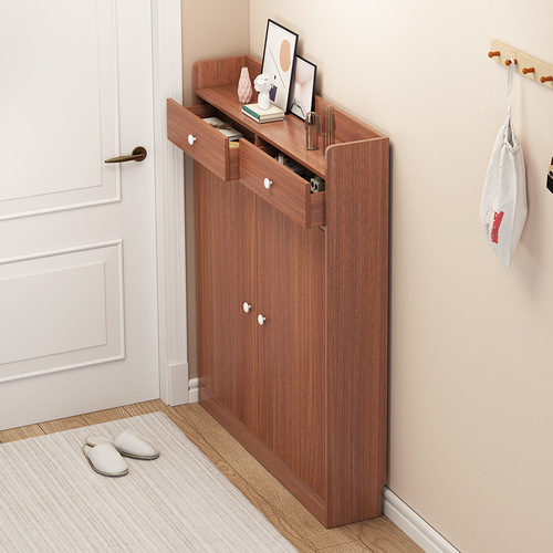 Ultra-thin 20cm shoe cabinet for home entrance large capacity balcony narrow cabinet simple modern storage locker small shoe rack