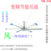 厂家供应工业永磁变频吊扇工业大吊扇厂房通风降温大吊扇工业风扇