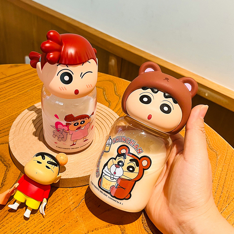 水杯蜡笔小新迷你水杯正版学生公仔高颜值可爱杯子小巧迷你杯水杯|undefined