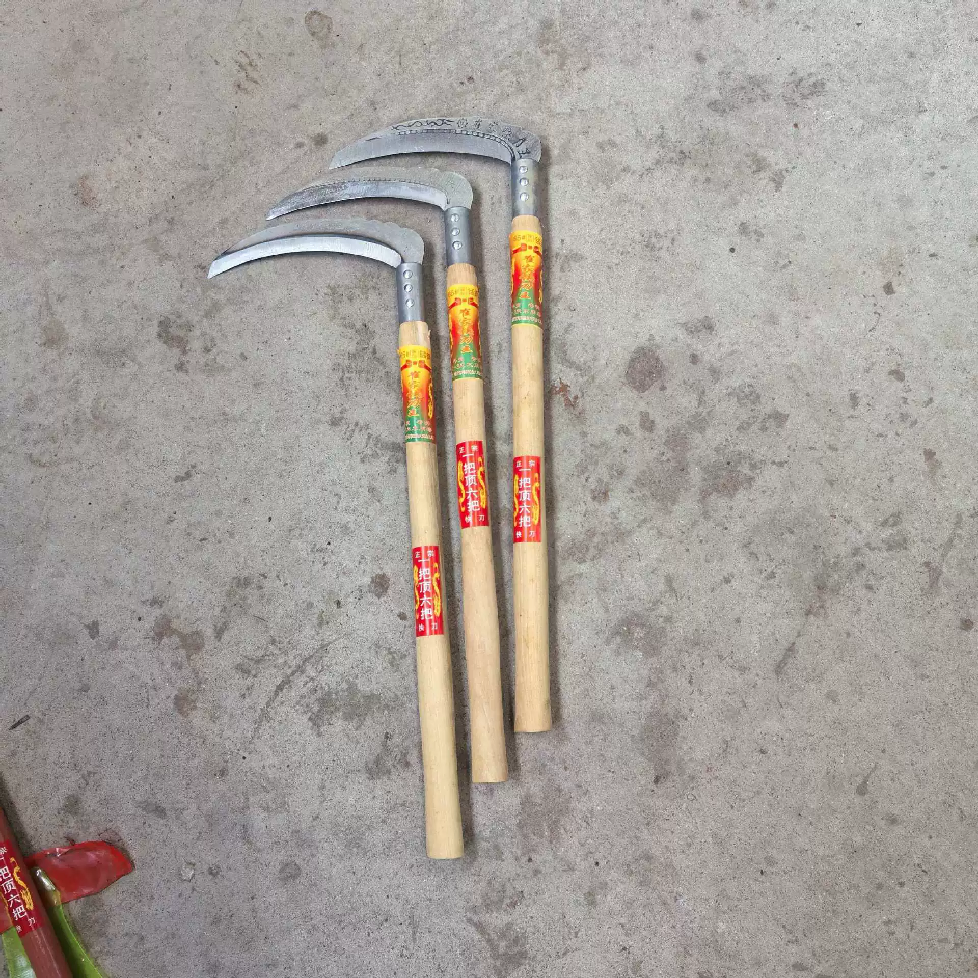 50 длинных серпов с ручками из древесины боярышника, собственного производства и продажи, для кошения травы, сбора урожая, прополки сорняков, бытового использования, острые серпы из марганцевой стали.