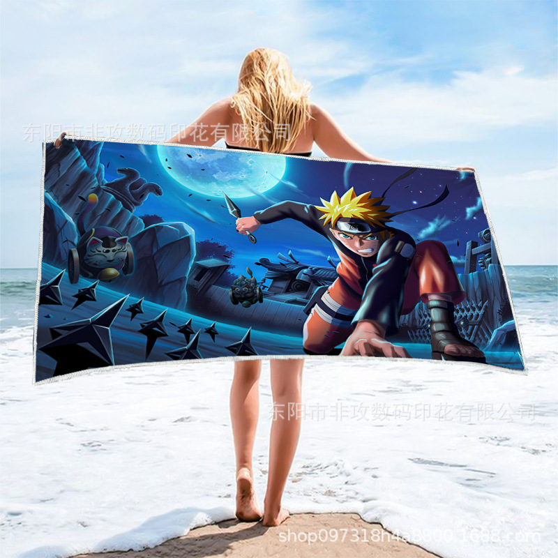 Hot Selling Day Long Painting Naruto Bath Towel Square Beach Towel Microfiber Quick-drying Printed Towel Hot Selling Day Long Painting Naruto Bath Towel Square Beach Towel Microfiber Quick-drying Printed Towel