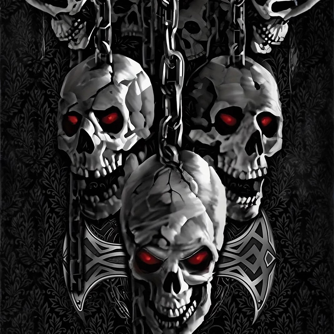 Venta caliente yugo diablo esqueleto 3D impresión digital para hombres moda callejera salvaje suelta manga corta cuello redondo camiseta