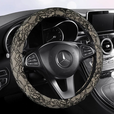 Lace Dirt-Resistant Breathable Non-Slip All-Season – Steering wheel cover