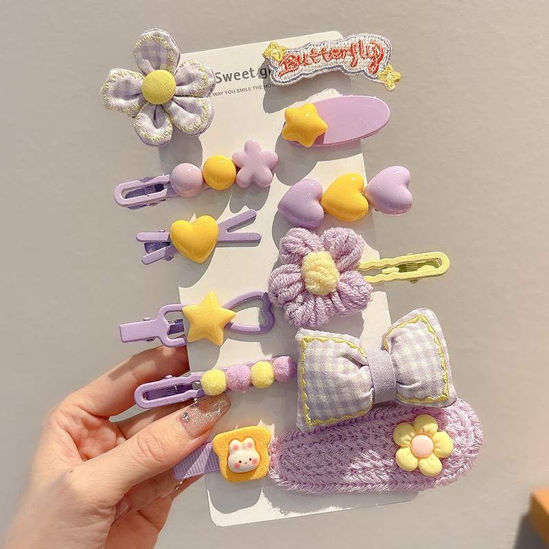 Horquilla para bebés, bolsa de tela completa, clip para cabello para bebés, no daña el cabello, niños, niñas, horquillas, lindos accesorios para el cabello, sombreros