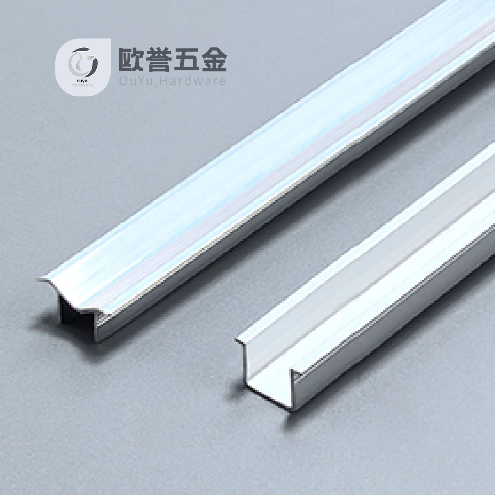 移门滑轨上下轨5号M轨/V轨加厚铝合金移门轨道衣柜趟门滑轨导轨