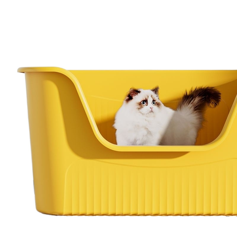 猫砂盆超大号全开放式半封闭厕所防外溅屎盆特巨大布偶缅因猫沙盆|undefined
