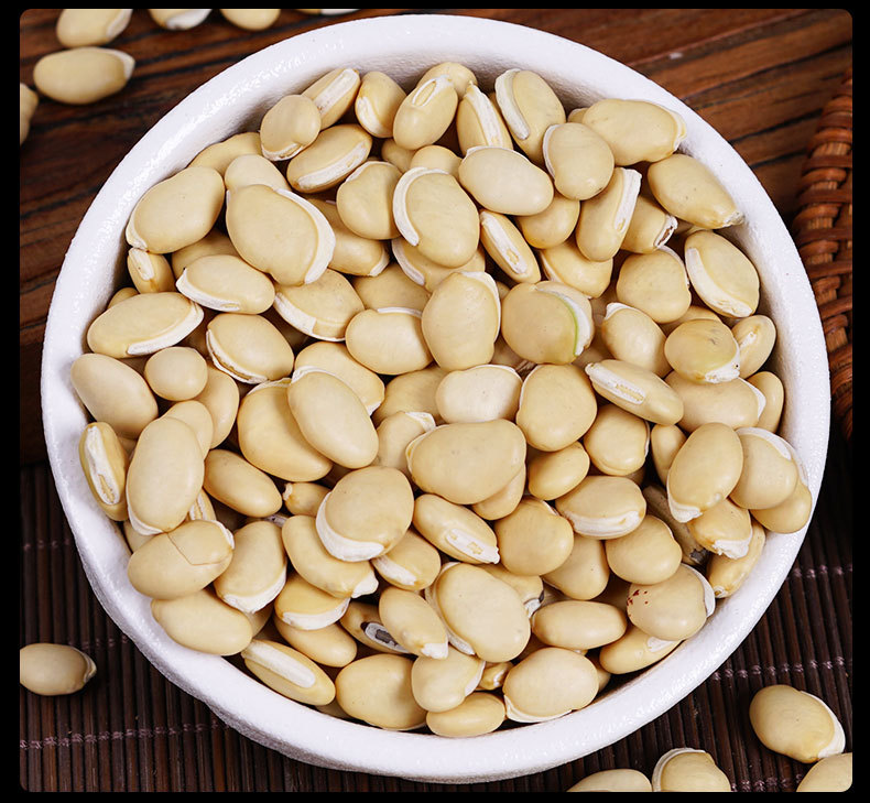 Bai Bian Dou (Dolichos lablab) — Yunnan Dried White Hyacinth Bean, Food-Herb 500g preparation