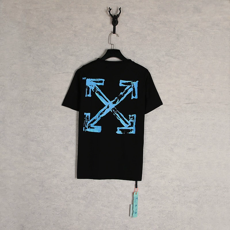跨境现货OFF WHITE ow夏季人物印花系列oversized男女同款短袖T恤